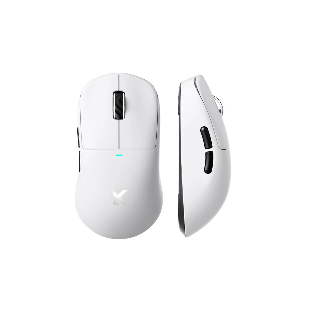 Мышь MCHOSE M7 Ultra, PAW3950-42Kdpi, 8000Hz, 500mAh, 2.4/BT/USB, 5buttons-60M, Light(55g), White