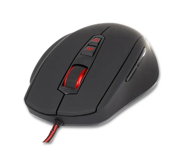 Мышь Dream Machines DM2 Comfy BLACK <Матовое покрытие, Оптический сенсор PMW3310DH, Плетеный шнур 1.8 m USB 5000 dpi>