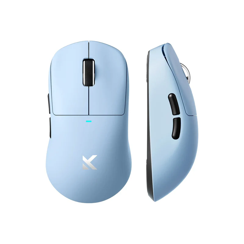 Мышь MCHOSE M7 Pro, Blue, PAW3395-26Kdpi, White, 500mAh, 2.4/BT/USB, 5buttons-60M, Light(55g)