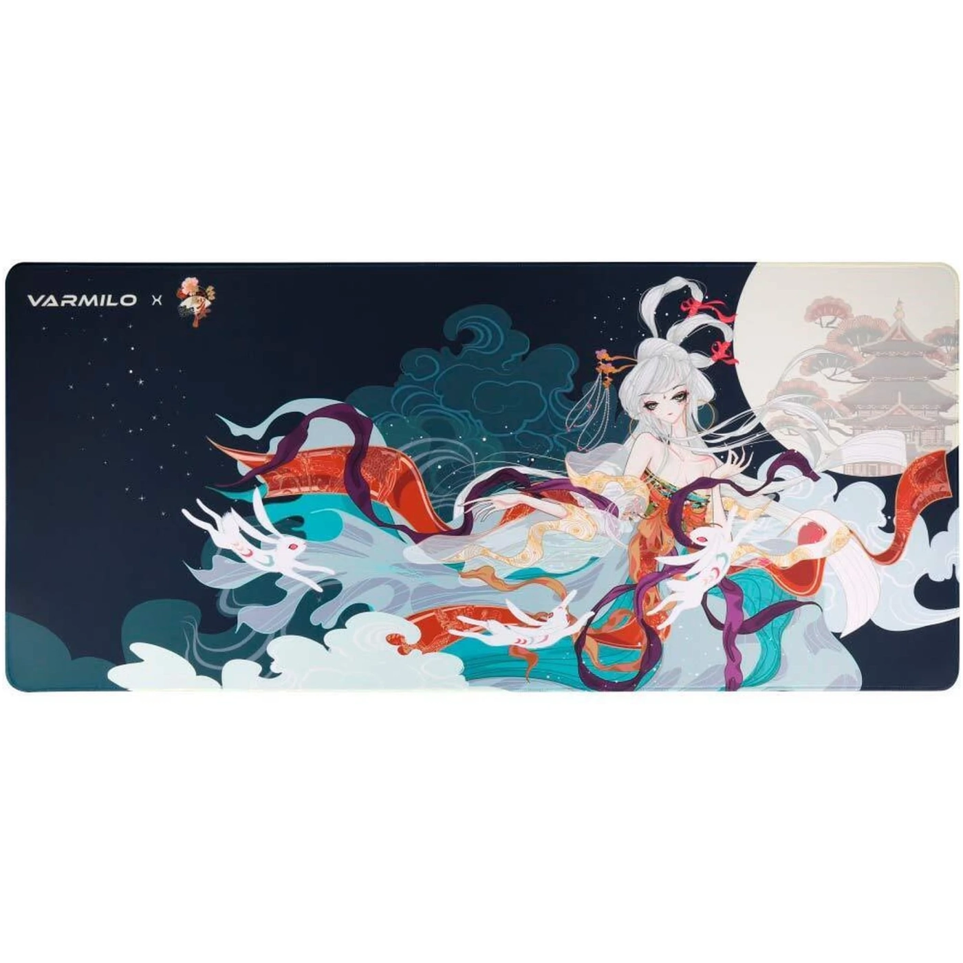 Коврик для компьютерной мыши, Varmilo, Flying to the Moon, ZDB052-01, 900х400х3 мм, Каучук, Ткань, Черный