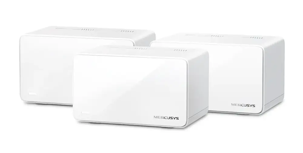 Домашняя Mesh Wi-Fi система GbE AX6000 Mercusys Halo H90X(3-pack) <Wi-Fi 6, бесшовный роуминг 802.11k/v/r, 4804 Mbps 5Ghz + 1148 Mbps 2.4Ghz, 802.11ax
