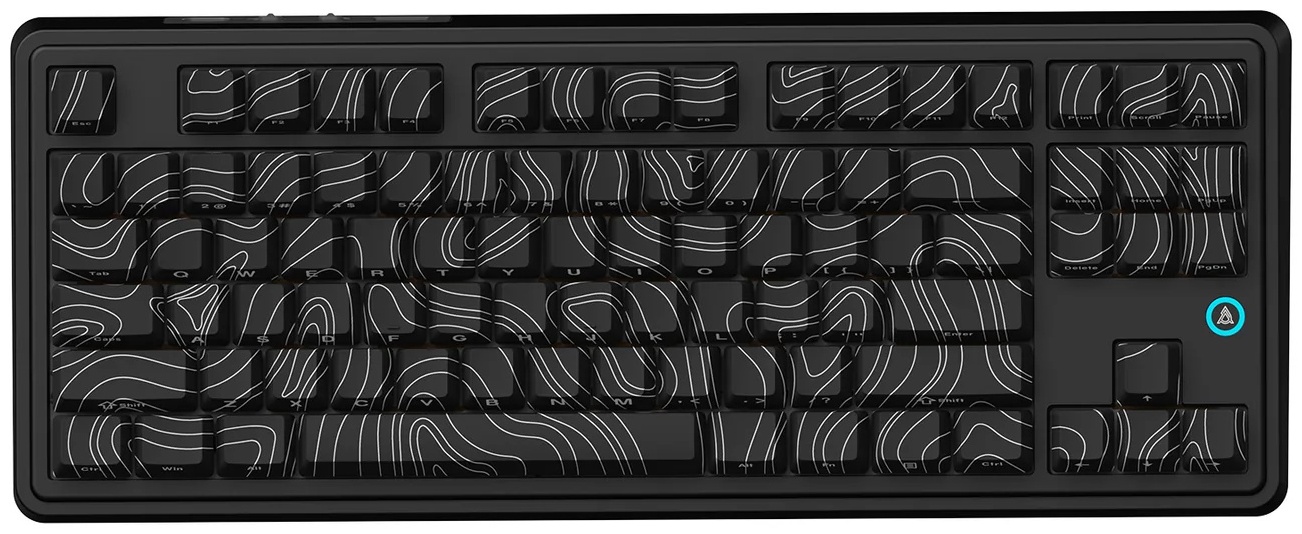 Клавиатура Ajazz, AK870/PLUS/Avocado/Black, AK870 Plus, Игровая, Механическая, TKL, Avocado Switches, Бесроводная, USB, 2,4 ГГц, Bluetooth, Подсветка 