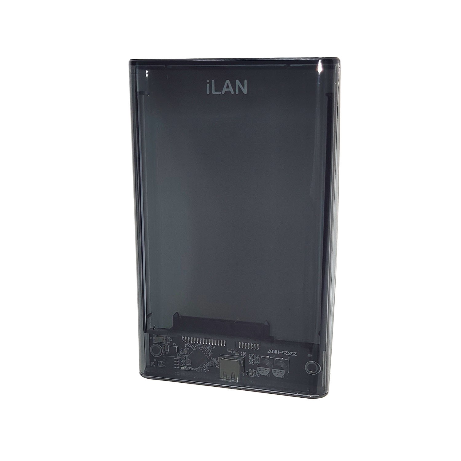 Внешний корпус HDD `iLAN` Кварц Набор, USB3.1 TypeC, прозрачный тёмный