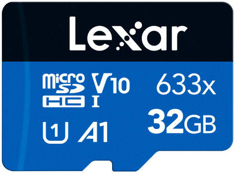Карта памяти, Lexar, 633X LMS0633032G-BNNNG, microSDHC/microSDXC 32GB C10, A1, UHS-I (U1), V10, V30, без адаптера