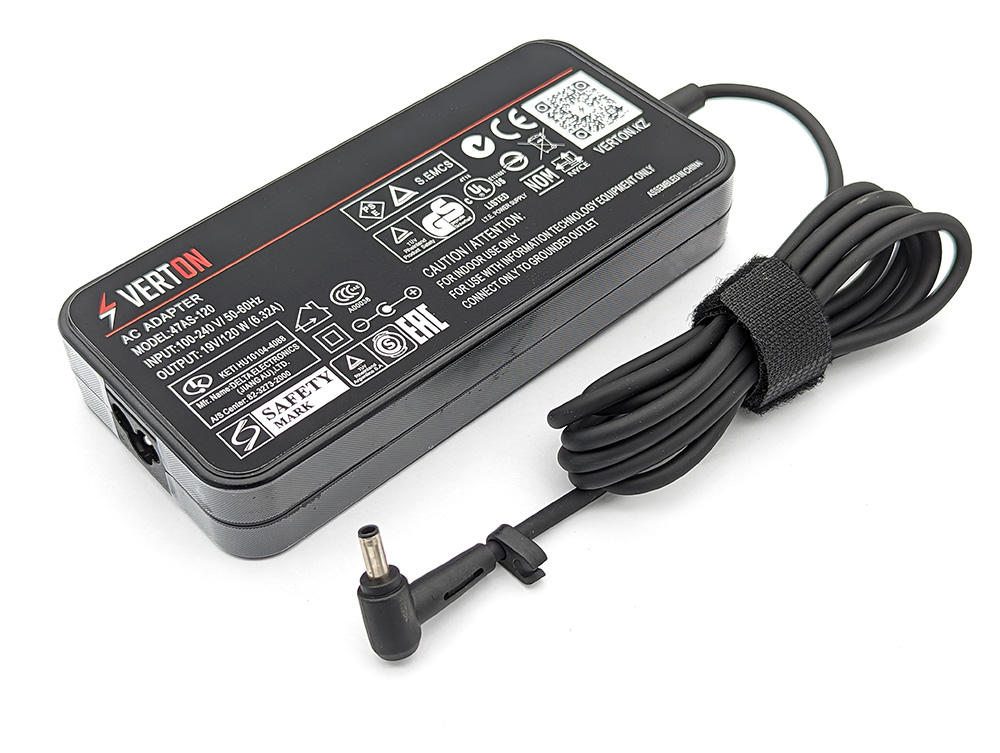 зарядное устройство Asus ADP-120RH B, 19 В/ 120 Вт (6.32 А), 4.5/3 мм, Verton, NEW DESIGN 45086