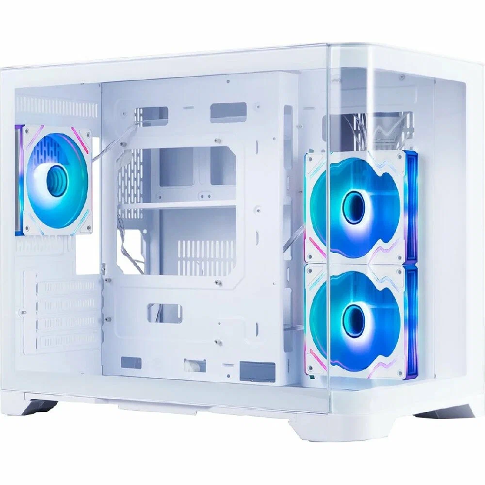 Корпус 1STPLAYER, UV6 WH, UV6-WH-2FC7R-W-1FC7-W, M-ATX / ITX, 2*3.5"/3*2.5", Кулер 3*12см, Высота кулера до 157 мм, Длина VGA до 400 мм, 280×453×377 м