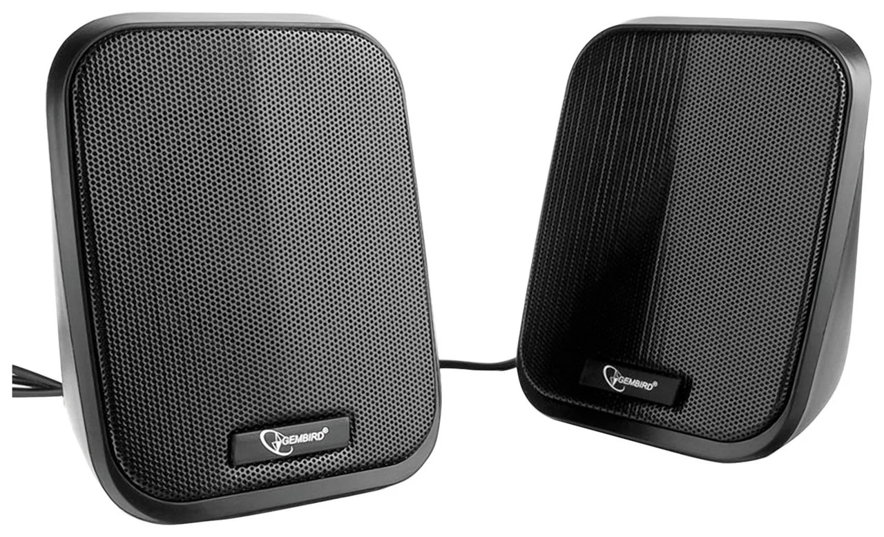 Акустическая система Gembird SPK-100 (2.0), Черный ,SPK active RMS 3Wx2, USB power, Black