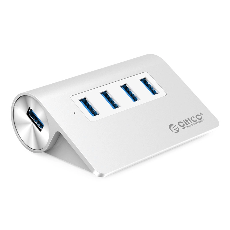 Расширитель USB Hub ORICO M3H4-V1-SV (BP) <USB3.0x4, SILVER, 93*66*32mm M3H4-V1-SV-BP> 122143823