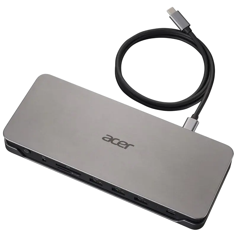 Переходник Док-станция USB Type-C Acer EU/CH кабель питания /Power button, 1 x Headset / speaker jack (3.5 mm), 1 x SD Card Reader, 3 x USB 3.1 Gen1 T