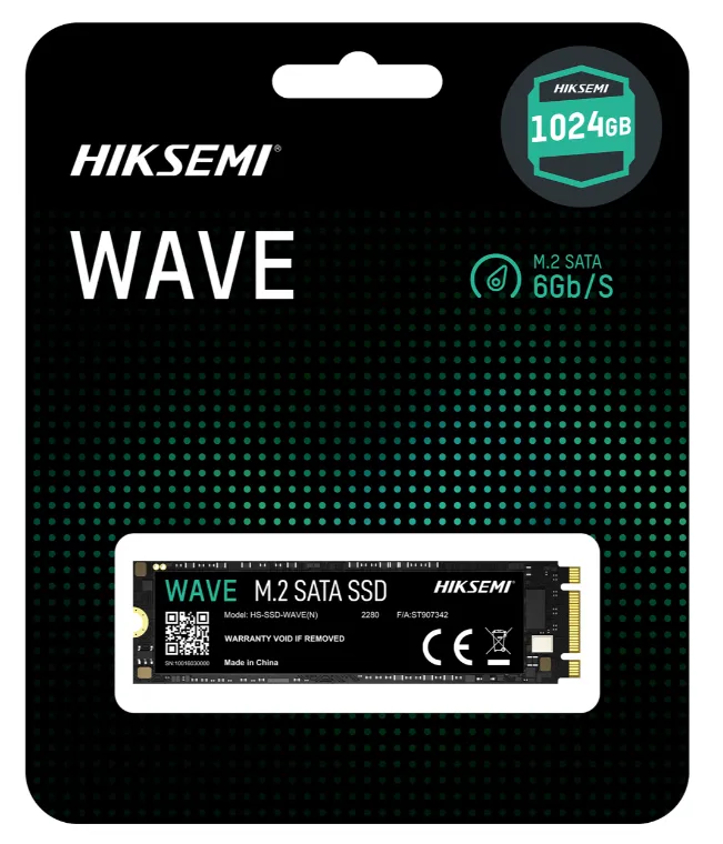 1 000 Gb SSD M.2 SATA Hiksemi (Hikvision), HS-SSD-WAVE(N) 1024G, 1 TB ,SATA 6Gb/s