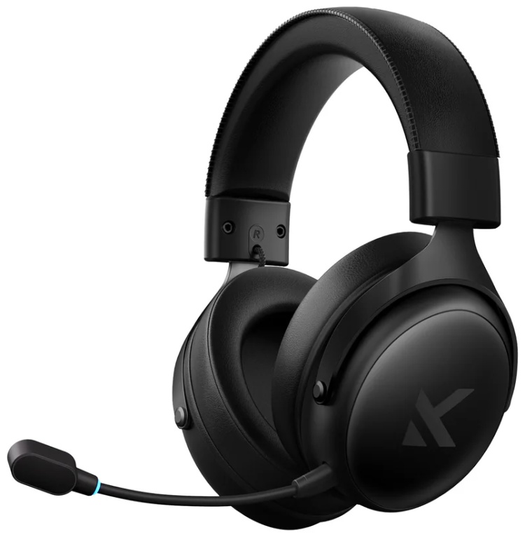 Наушники с микрофоном MCHOSE V9 Pro, 7.1 Surround, 53mm Drivers, 2.4/BT/USB, 2000mAh, Steel Black