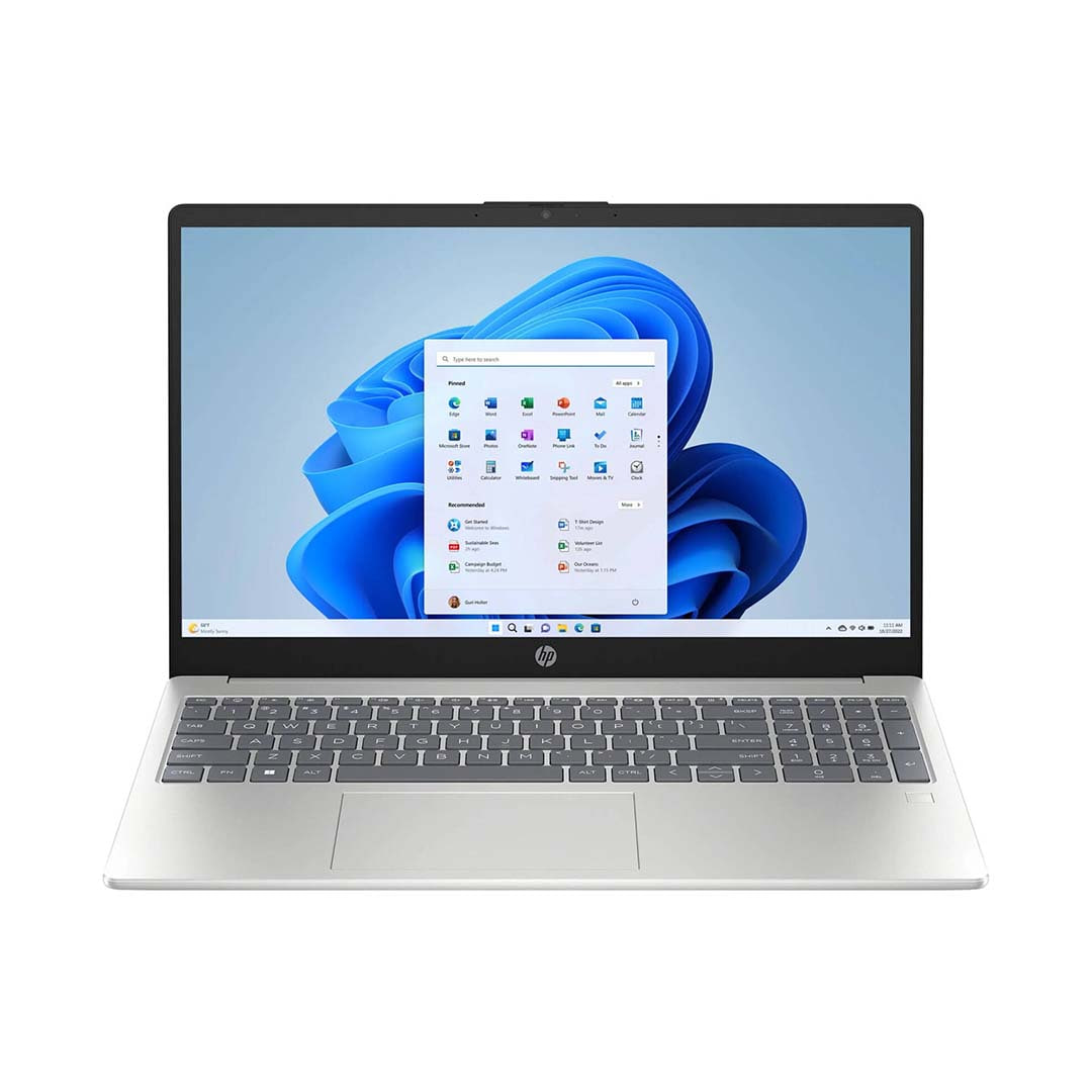HP 15-fd0133wm/ i3-N305/ 12 Gb/ 256 NVMe/ UHD/ 15.6 Full HD IPS/ Type-C/ Silver/ Win 11/ B4KT4UA#ABA