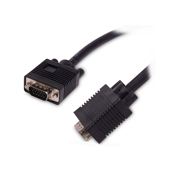 Кабель, VGA iPower, VGA 15M/15M 3м, Чёрный