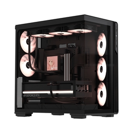 Компьютерный корпус, Formula V, Crystal Z7 PA Black, EATX/ATX/micro ATX, USB Type C/3.0*1, HD-Audio, Кулер 5*120 мм ARGB, Высота процессорного кулера 