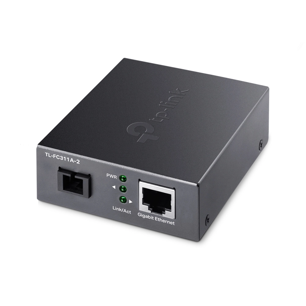 Оптический медиаконвертер GbE WDM TP-LINK FC311A-20 <1000BASE-TX to 1000BASE-FX, 1 оптоволоконный разъём SC 1000 Мбит/с, 1 порт RJ45 GbE, TX:1550nm, R