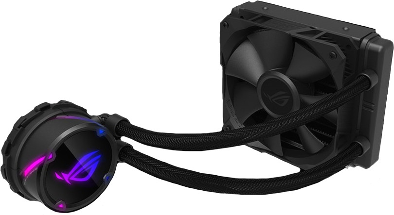 Водяное охлаждение CPU Asus ROG STRIX LC 120 120mm Liquid CPU Cooler, 1 x 12cm PWM Fan, RGB