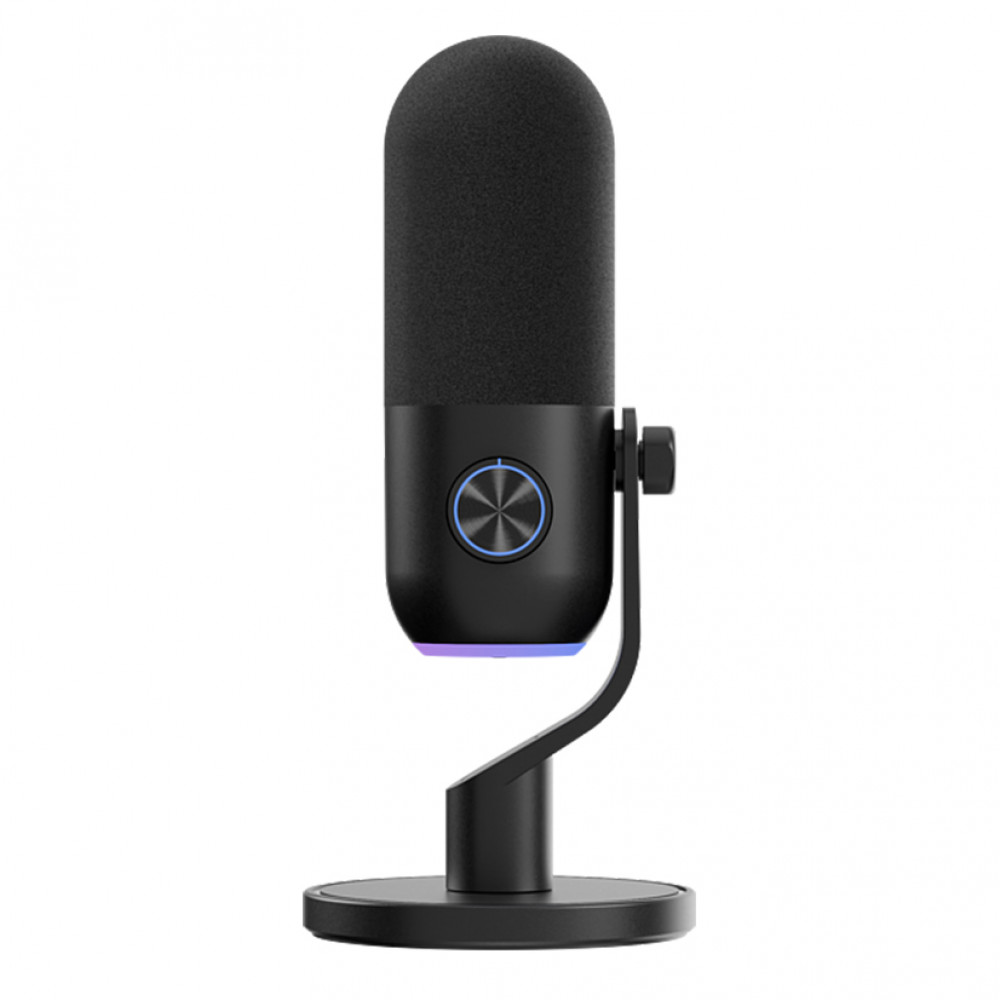 Микрофон, Streamplify, MIC MINI-48-RGB-ST-BK, Тип сенсора: Конденсаторный 16 мм (диаметр), Кардиоидный (направленный), USB 2.0, USB 3.0, 3,5 мм Jack, 