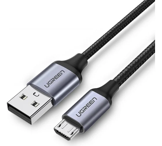 Кабель Ugreen US290 USB 2.0/microUSB 1 м, черный