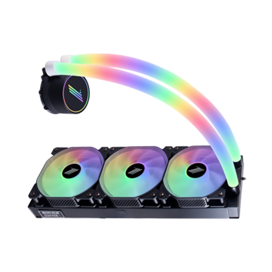 Кулер с водяным охлаждением, 1STPLAYER, MOTHRA MT360 BLACK, Intel LGA: 775/115x/1200/1366/2011/2066 и AMD: AM4/AM3/AM2/FM1/FM2/FM3, TDP300W, 3*120мм, 