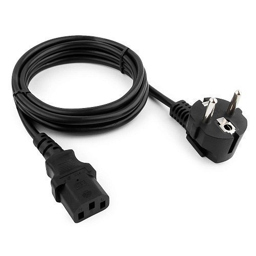 Кабель питания, Cablexpert PC-186-1-10M, 10м, Черный ,Cable power, Schuko - C13, black