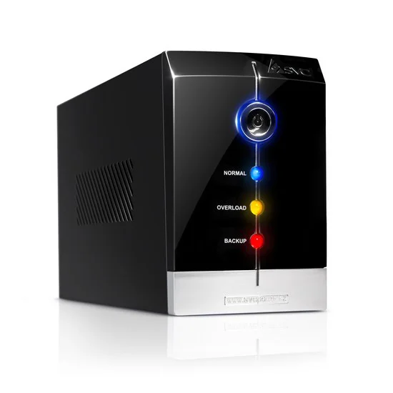 UPS, SVC, V-500-F, AVR стабилизатор:165-275В, Бат,:12В/4,5 Ач*1шт,, 3 вых,: 2 системных + 1 для при