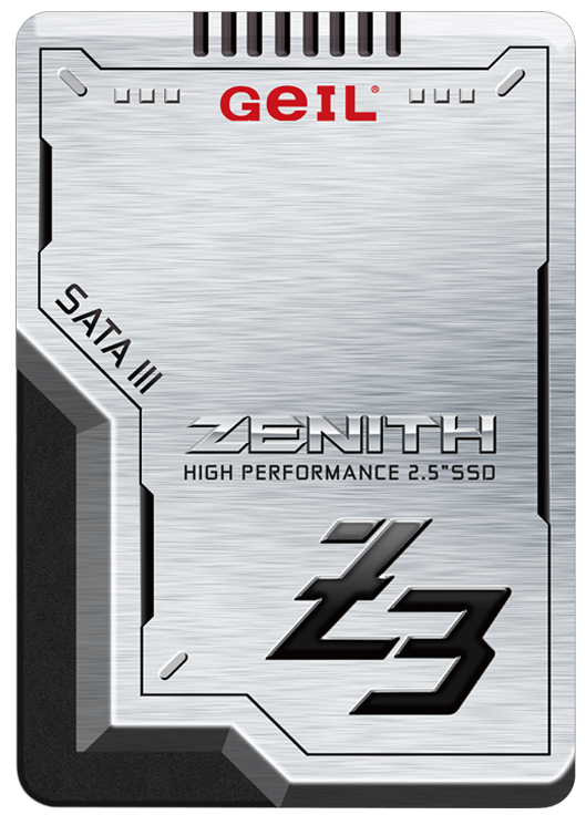 512 GB SSD GEIL GZ25Z3-512GP ZENITH Z3 Series2.5” SATAIII R520MB/s W470MB/s