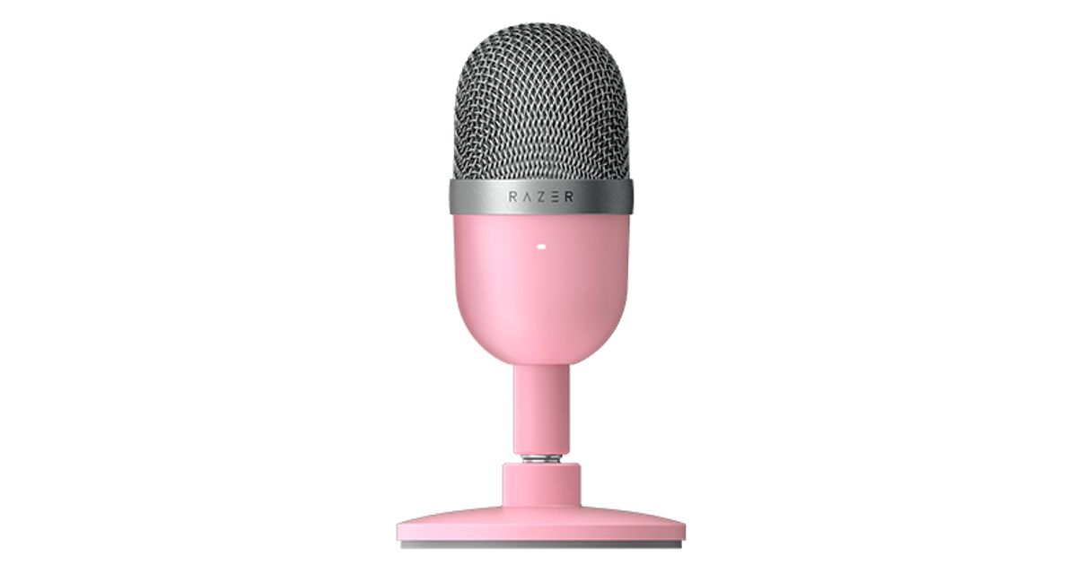 Микрофон, Razer, Seiren Mini, RZ19-03450200-R3M1, Конденсаторный, 110 дБ, 16 Ом, 20 - 20000Гц, Розовый