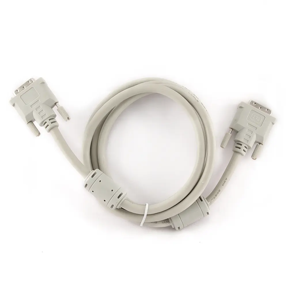 Кабель DVI-D dual link Cablexpert CC-DVI2-6C, 25M/25M, 1.8м, экран, феррит.кольца, пакет