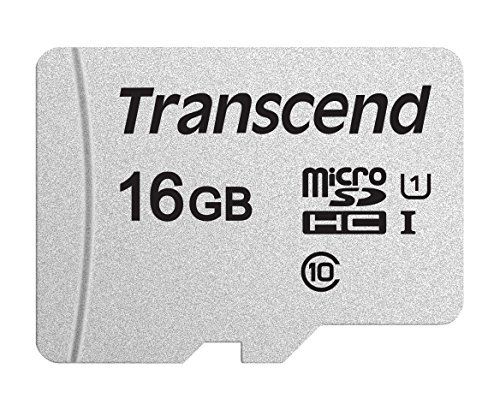 Карта памяти MicroSD 16GB Class 10 U1 Transcend TS16GUSD300S-A