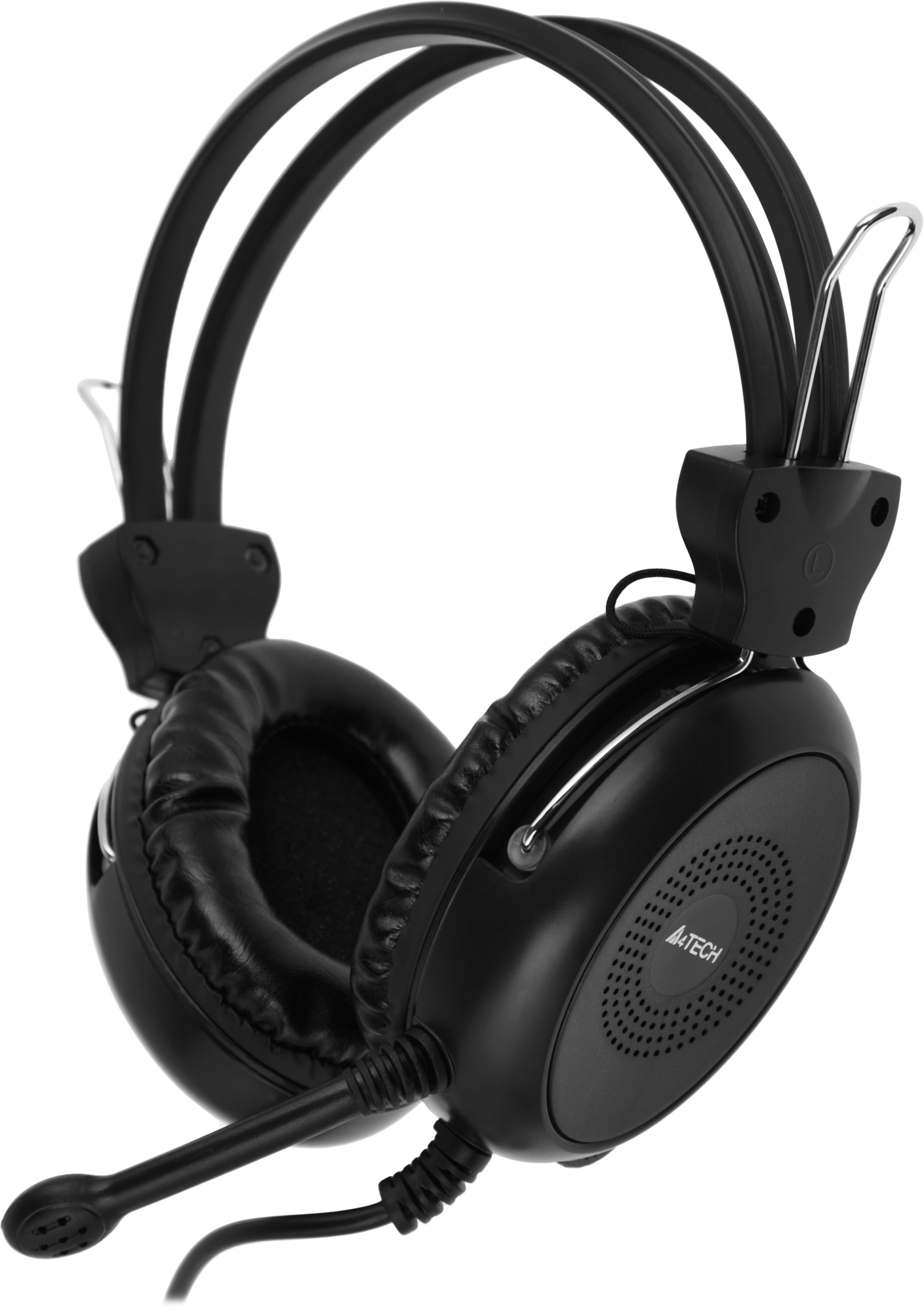 Наушники+микрофон A4tech HS-30i BLACK <1xJack3.5, 20Hz-20kHz, 32 Om, 102dB, 1.8m>