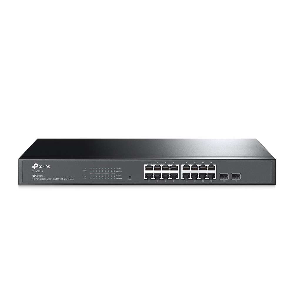 Коммутатор Smart GbE 16-портовый Tp-Link TL-SG2218 <JetStream™ 16 10/100/1000Mbps RJ45 ports + 2 Gig
