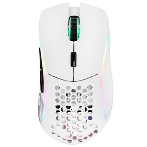 Мышь Glorious, Model D Wireless, GLO-MS-DW-MW, Игровая, Оптическая, Беспроводная, Glorious BAMF Sensor, 19000 DPI, 400 IPS, 50G, 1000 Hz, RGB, 6 кнопо