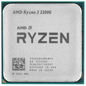 Процессор AMD Ryzen 3 3200G, oem ,CPU 3.6GHz (Picasso, 4.0), 4C/4T, YD3200C5M4MFH, 2/4MB, Vega8, 65W