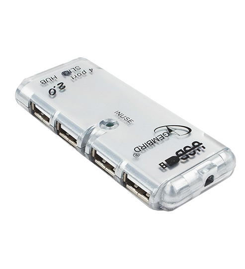 Расширитель USB Gembird UHB-C244 ,Hub 4 port, USB 2.0, silver
