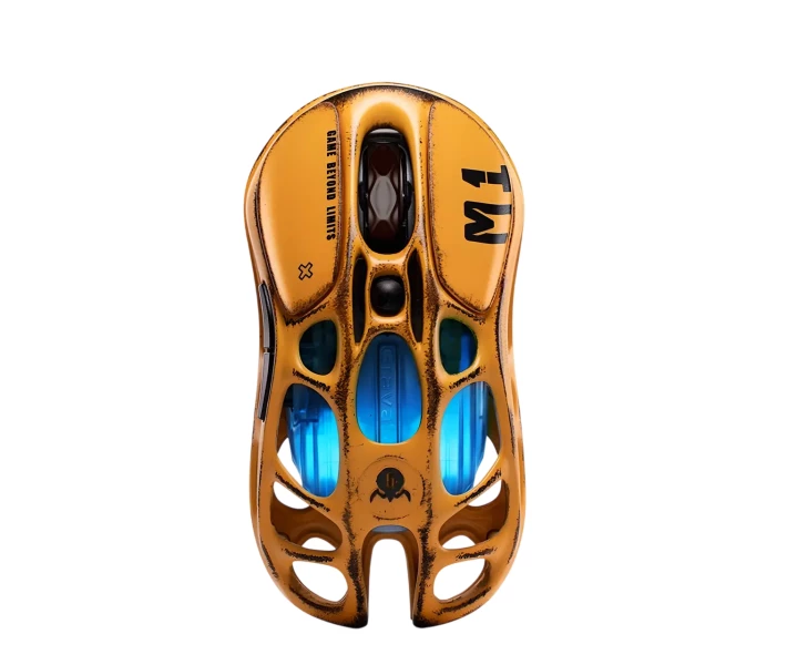Мышь беспроводная/проводная GravaStar M1 PRO [GRAVASTAR M1 PRO_YLW] желтый/ 26000 dpi/ Частота опроса:1000 Гц, 4000 Гц/ 650 IPS/ 6972448923651