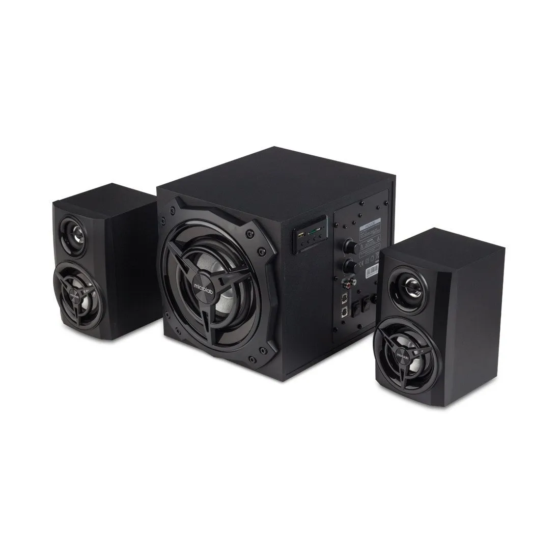 Колонки Microlab, T11, 2.0, RMS 56W(16*2+24W), Bluetooth V4.0, 3.5 MiniJack, Длина кабеля 1,8 м., Чё
