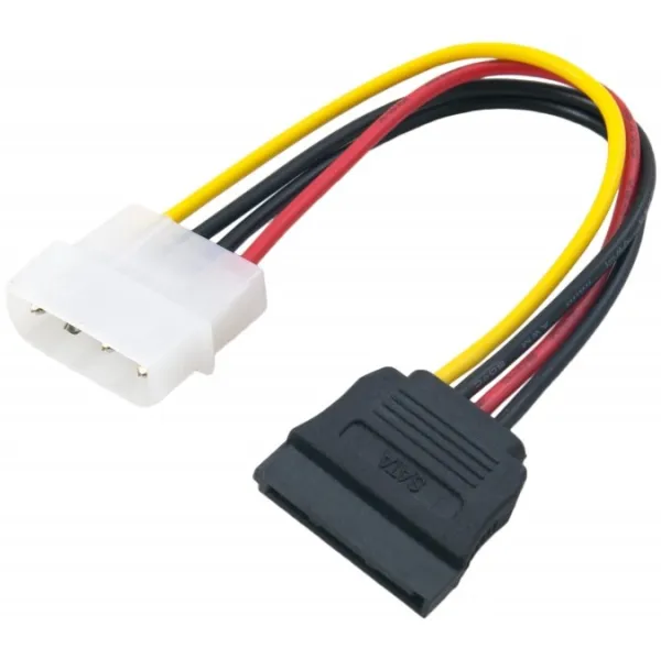 Кабель питания Molex - SATA литой