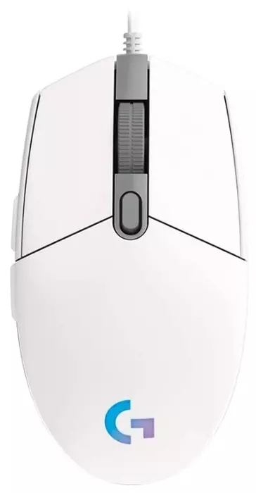 Мышь Logitech G102 (910-005809) [проводная, светодиодная, 8000 DPI, подсветка, белый]