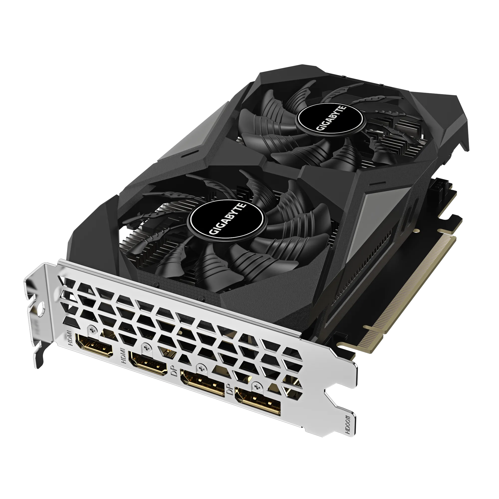 Видеокарта 6 Gb Gigabyte RTX3050 WINDFORCE OC V2 6G, (GV-N3050WF2OCV2-6GD), GDDR6, 96bit, 2-HDMI, 2-DP, Windforce 2X Fan, 191*111*36 мм, Цветная короб