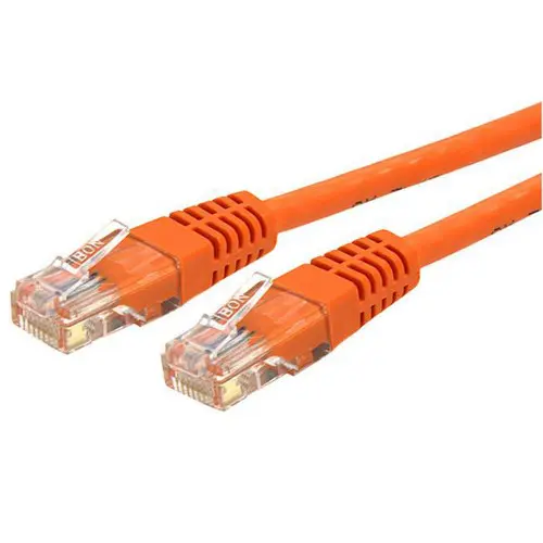 Патч-корд UTP Cablexpert PP12-0.5M/O кат. 5e, 0.5м, литой, многожильный (оранжевый)