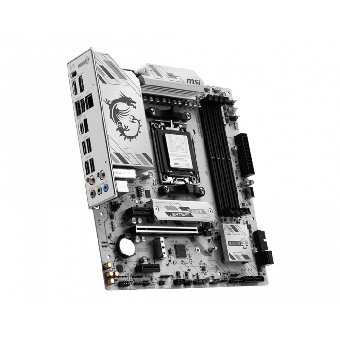 Мат.плата AMD MSI B850M GAMING PLUS WIFI6E AM5 4xDDR5 4xSATA RAID 2xM.2 DP HDMI Type-C mATX