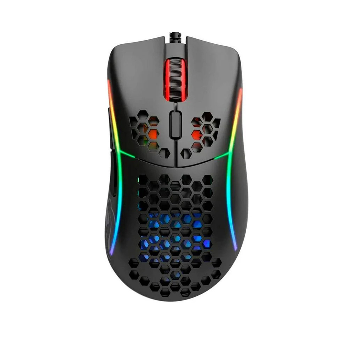 Мышь Glorious, Model D-, GLO-MS-DM-MB, Игровая, Оптическая, Проводная, Pixart PMW-3360 Sensor, 12000 DPI, 250+ IPS, 50G, 1000 Hz, RGB, 6 кнопок, Длина