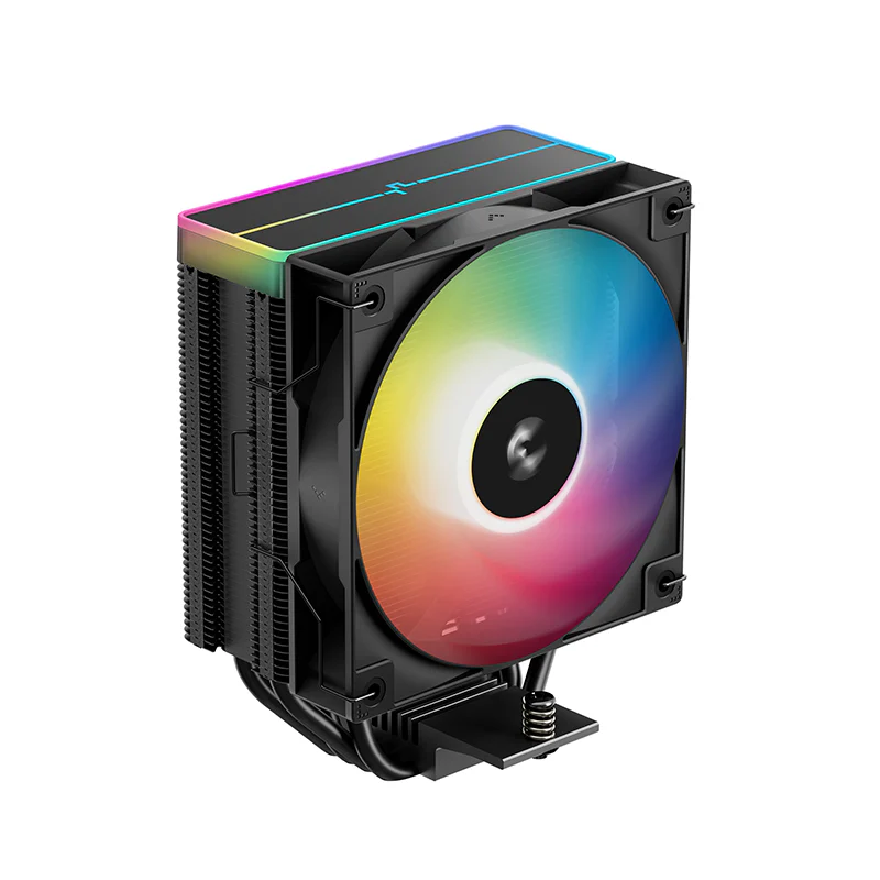 Кулер для процессора, Deepcool, AG400 BK ARGB V2 R-AG400-BKAMMN-GJD, Intel 1851/1700/1200/115х и AMD AM5/AM4, 220W, 120мм ARGB, 500- 2100±10% об/м, 75