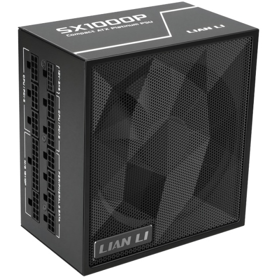 Блок питания Lian Li SX1000P 1000W Full Modular, 80+ PLATINUM, КПД 94% G9P.SX1000P.B000.EU Black