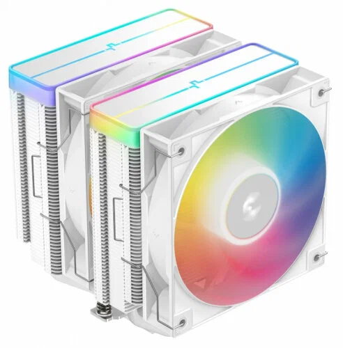 Кулер для процессора, Deepcool, AG620 WH ARGB V2 R-AG620-WHAMMN-GJD, Intel 1851/1700/1200/115х и AMD AM5/AM4, 260W, 2*120мм ARGB, 300-1950±10%/об/м, 6