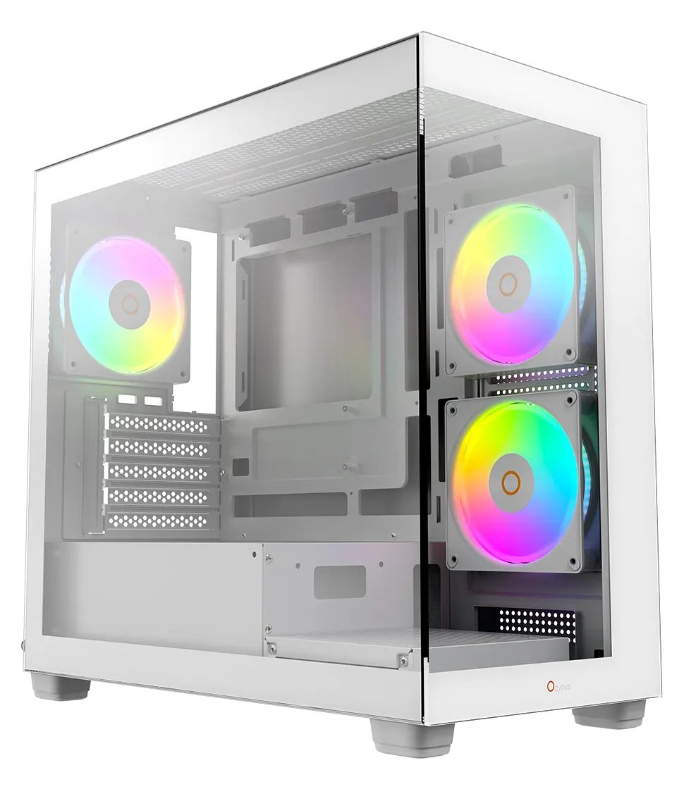 Корпус Ocypus Gamma C52 WH mATX/ITX 3xUSB Белый Gamma-C52-WHD000XX-GL