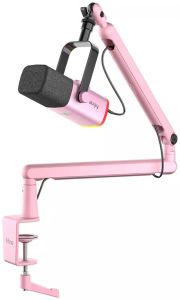 Набор Fifine AM8T (Микрофон USB, Fifine AM8 + пантограф), розовый