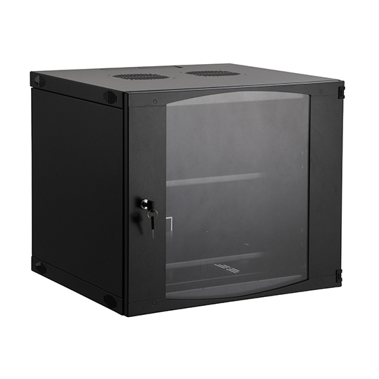 Шкаф настенный, SHIP, EW5406.100, EW серия, 19'' 6U, 540*450*327 мм, Ш*Г*В, IP20, Чёрный