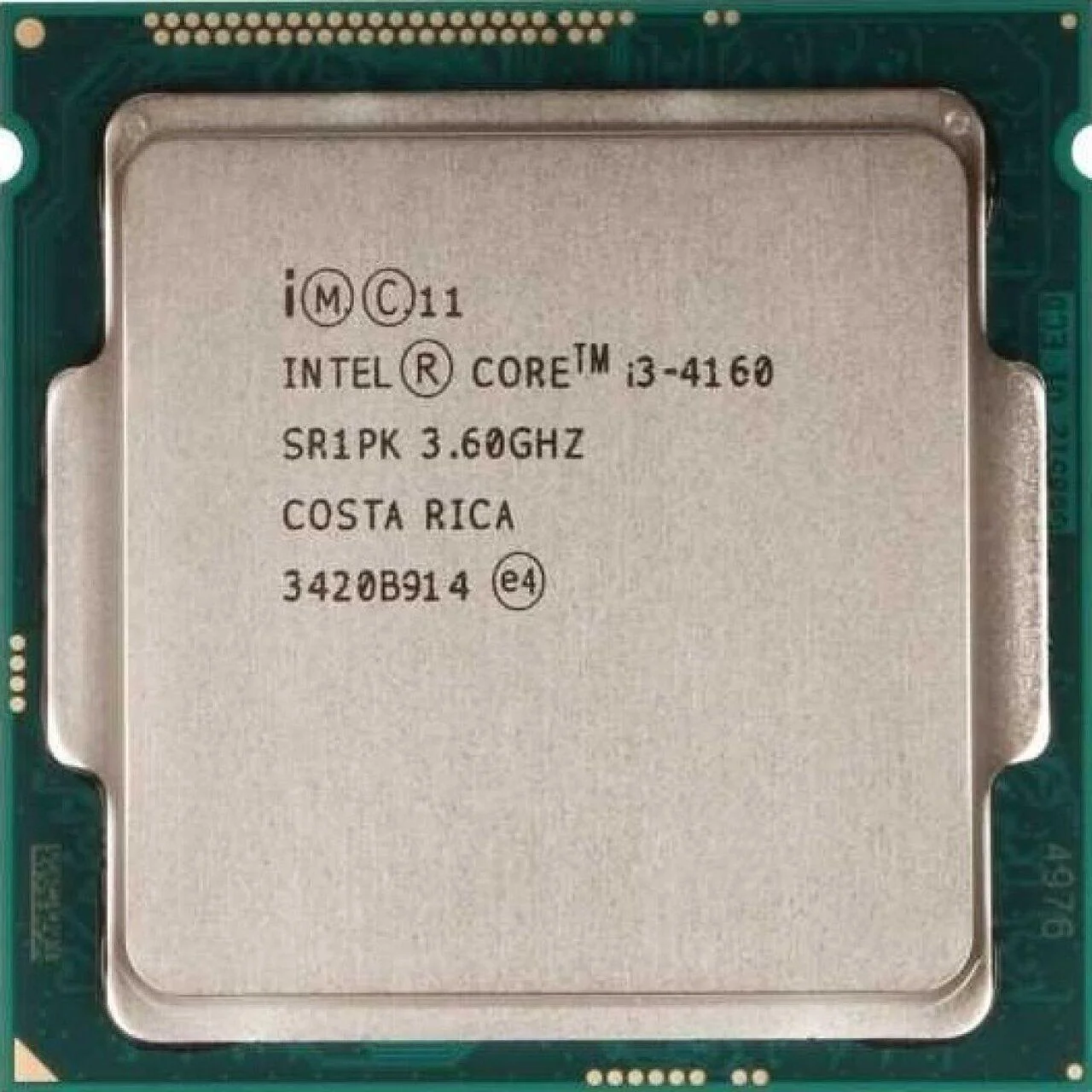 Процессор S-1150 Intel Core i3 4160, 3.6 GHz (Haswell), 2C/4T, 3 MB L3,