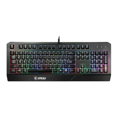 Игровая Клавиатура MSI Vigor GK20 RU, 108 клавиш, RGB SHOW,  кабель 1,8м, USB2.0